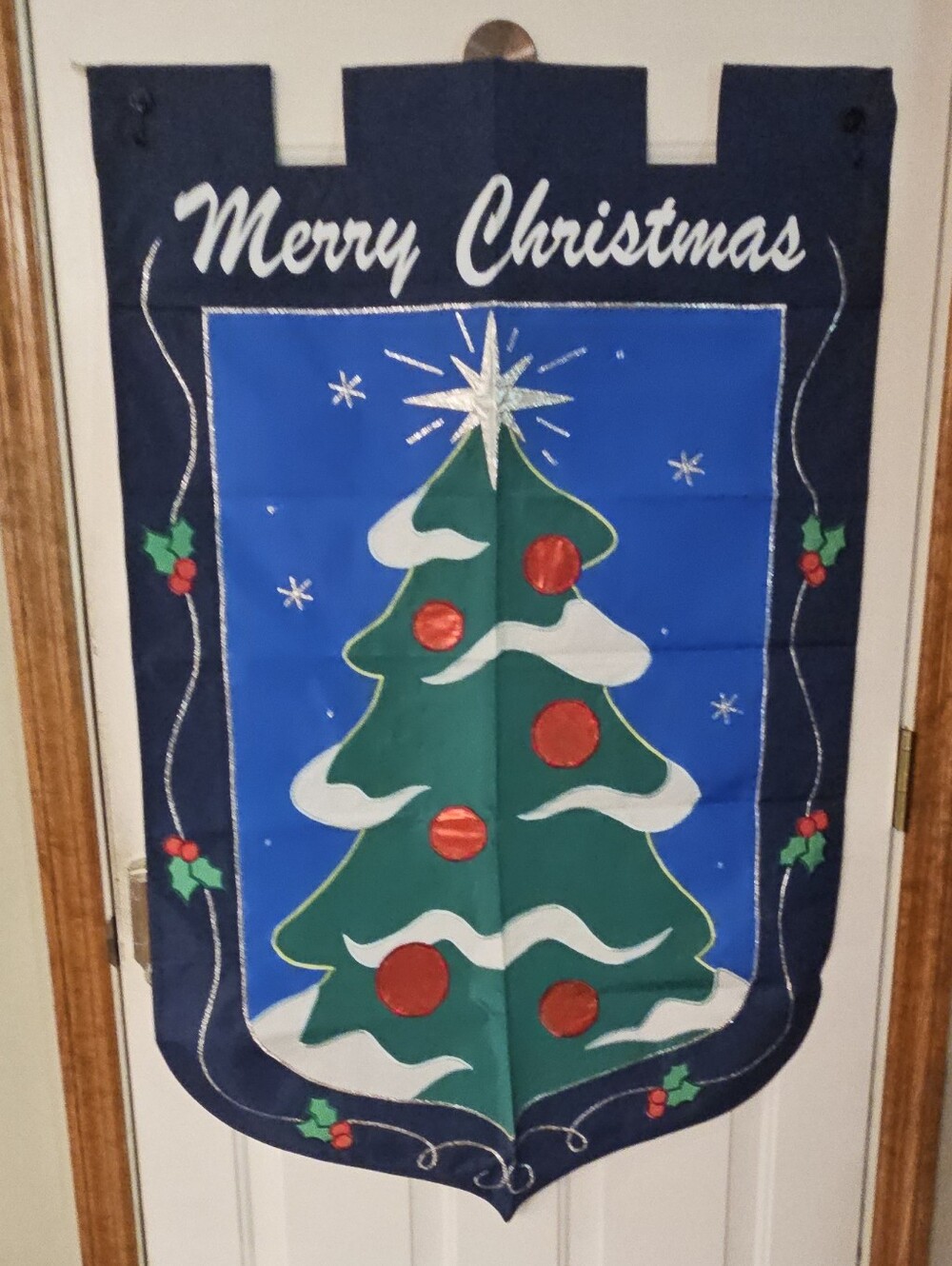 Holiday Merry Christmas Tree Large Size Pole Flag